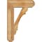Ekena Millwork Olympic Craftsman Rough Sawn Bracket w/ Offset Brace, Western Red Cedar, 8"W x 24"D x 36"H BKT0806X24X36OLY04RWR - alternate 3
